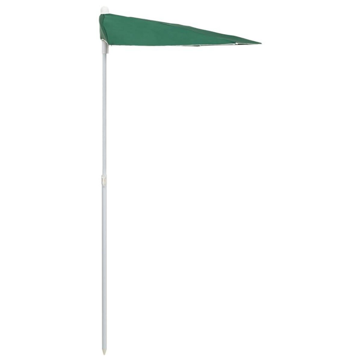 VIDAXL Demi-parasol de jardin avec mat 180x90 cm vert