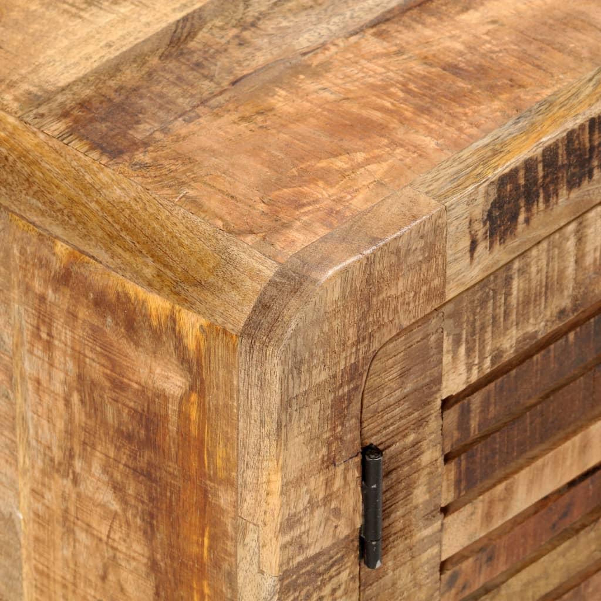 Voir la diapositive 5 : VIDAXL Meuble TV 120x30x40 cm Bois de manguier brut