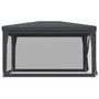 Voir la diapositive 4 : VIDAXL Tente de fete avec 4 parois laterales en maille Anthracite 3x4m