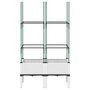 Voir la diapositive 3 : VIDAXL Jardiniere avec treillis blanc 80x40x142,5 cm PP
