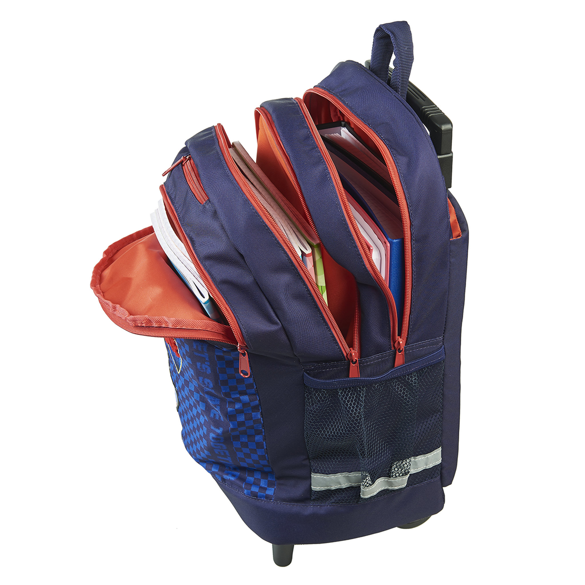 Voir la diapositive 5 : AUCHAN Sac à dos à roulettes SKATE avec leds