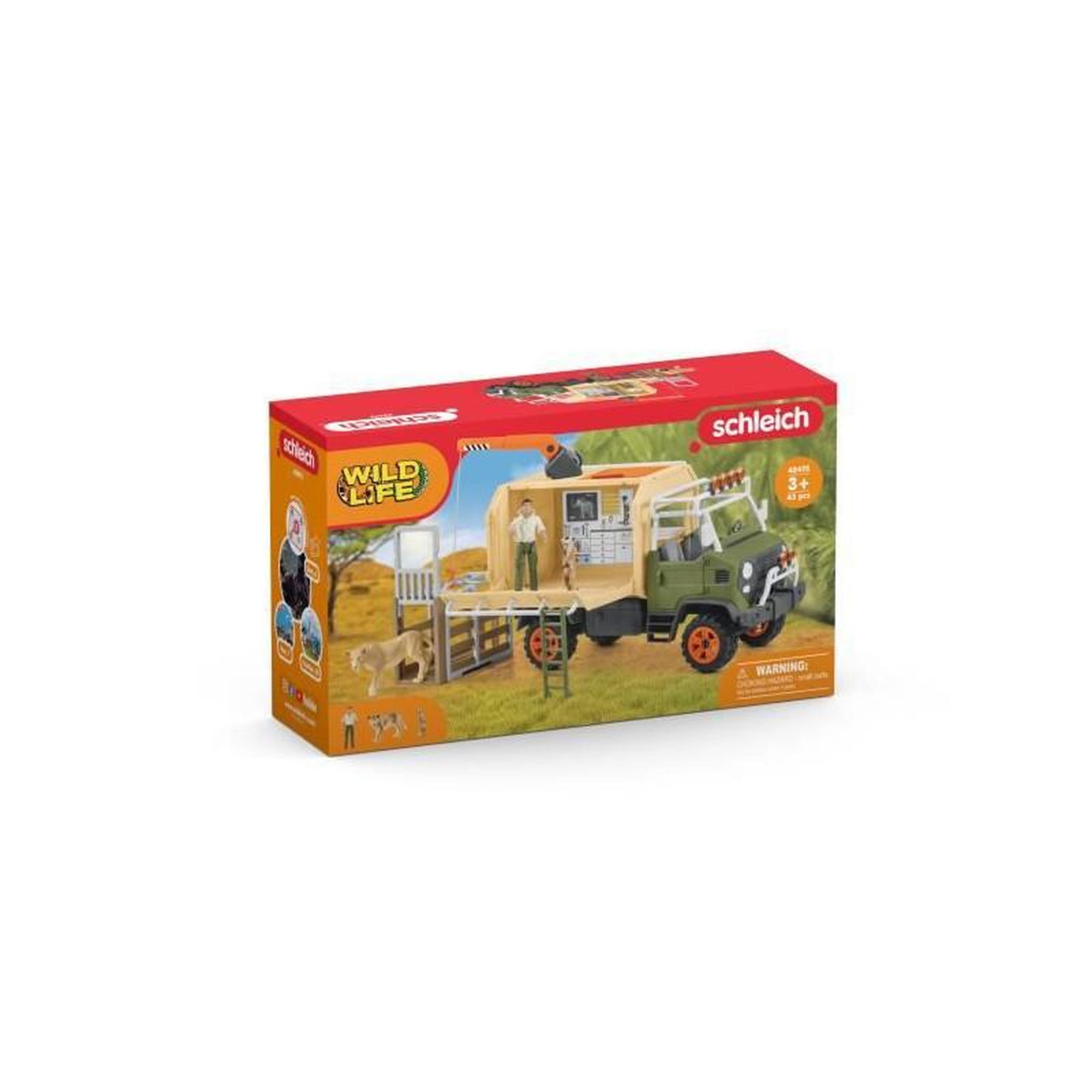 Voir la diapositive 2 : Schleich Schleich - Gros camion sauvetage d'animaux - 42475