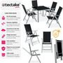 Voir la diapositive 2 : tectake Salon de jardin aluminium 4 places