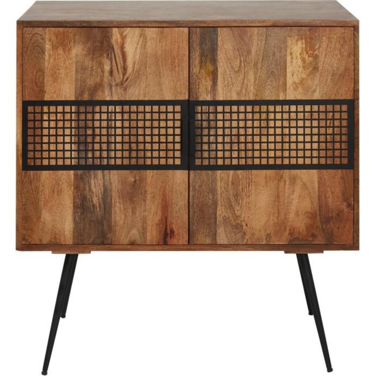 Paris Prix Bahut 2 Portes en Bois  Tibet  91cm Marron