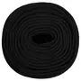 VIDAXL Corde de travail Noir 6 mm 100 m Polyester