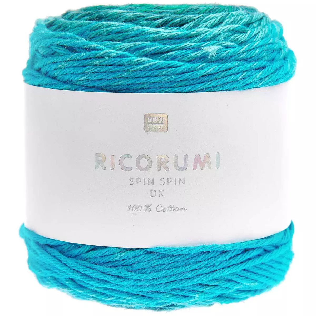 RICO DESIGN Pelote fil coton turquoise - ricorumi spin spin 50 g