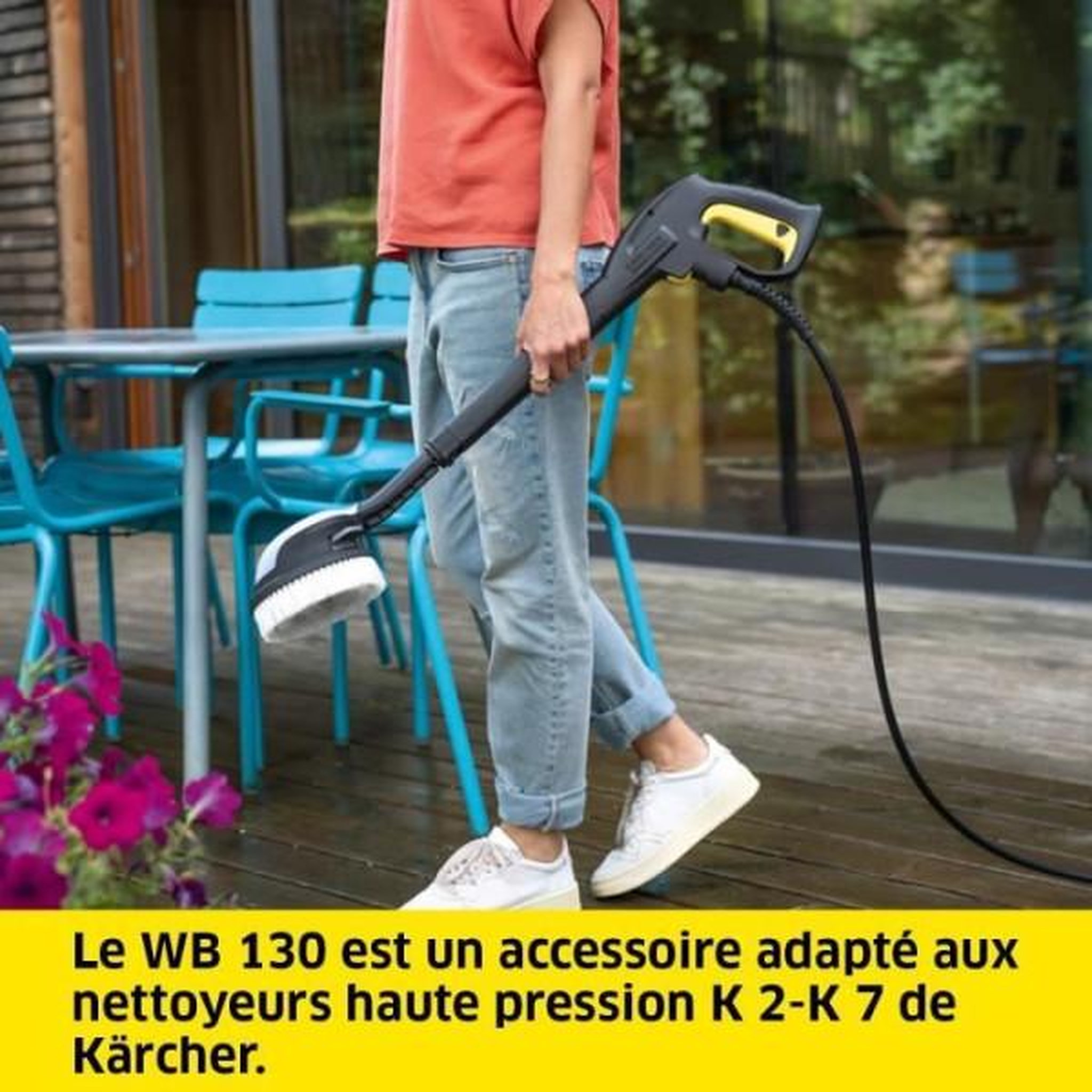 Voir la diapositive 4 : KARCHER Brosse rotative - karcher - wb 130 - coque transparente - noir - allemagne