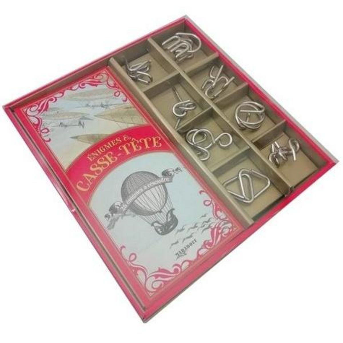 ENIGMES & CASSE-TETES EXTRAORDINAIRES. AVEC 8 CASSE-TETE EN METAL ET 1 LIVRE D'ENIGMES, Marabout