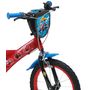Voir la diapositive 4 : Marvel Vélo enfant - Modèle 16'' Spiderman + Casque pour enfant de 105/120 cm avec stabilisateurs - Plaque décorative avant - Porte bidon - 2 freins