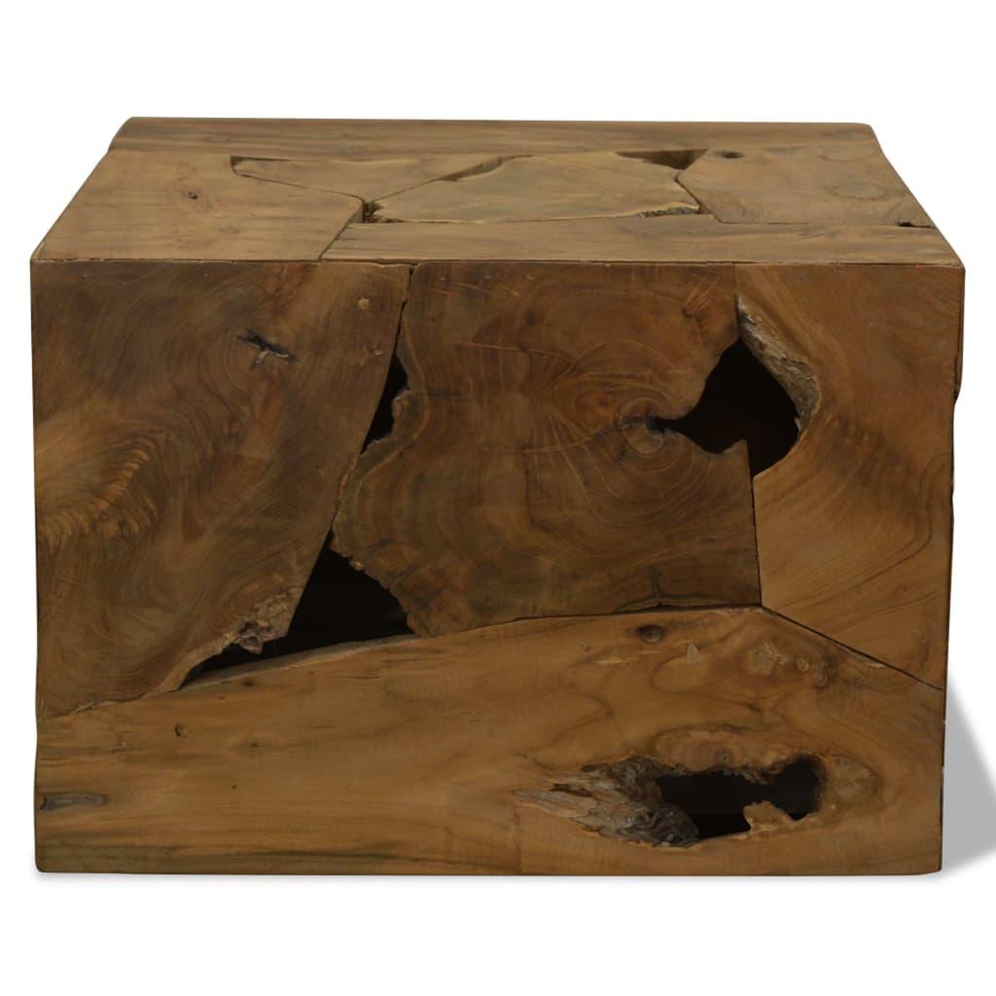 Voir la diapositive 3 : VIDAXL Table basse 50x50x35 cm teck veritable marron