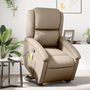 Voir la diapositive 1 : VIDAXL Fauteuil inclinable de massage Cappuccino Similicuir