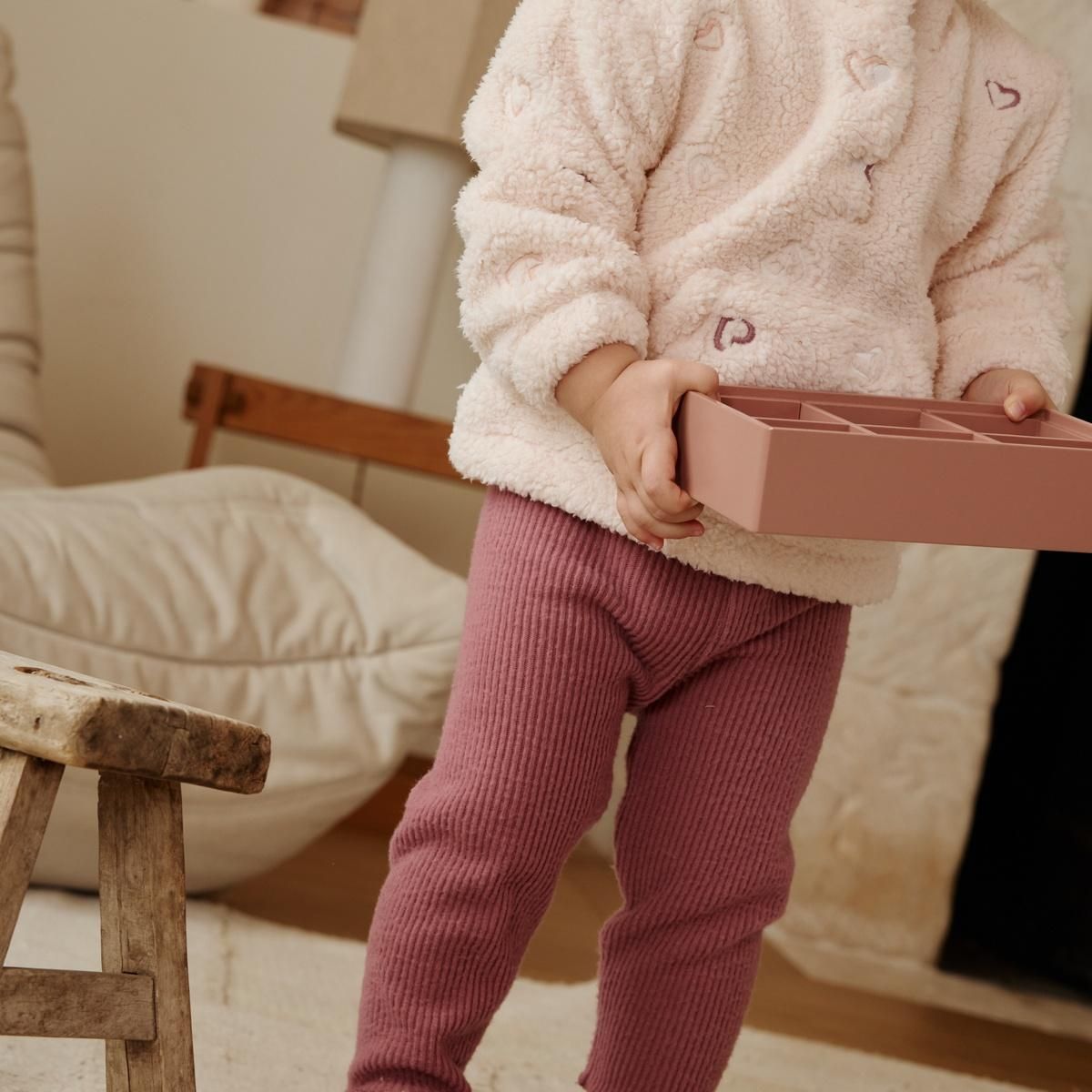 Petit Béguin Legging enfant en tricot Matcha