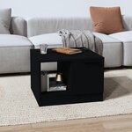 VIDAXL Table basse noir 50x50x36 cm bois d'ingenierie