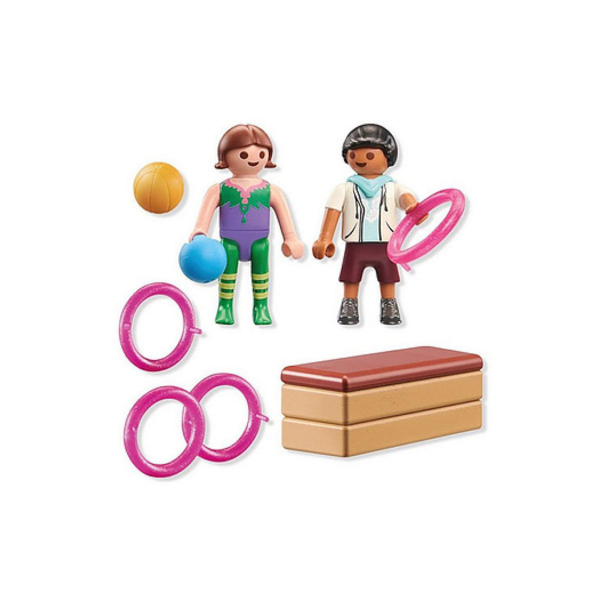 PLAYMOBIL 71757 Duo d'enfants avec materiel de gymnastique