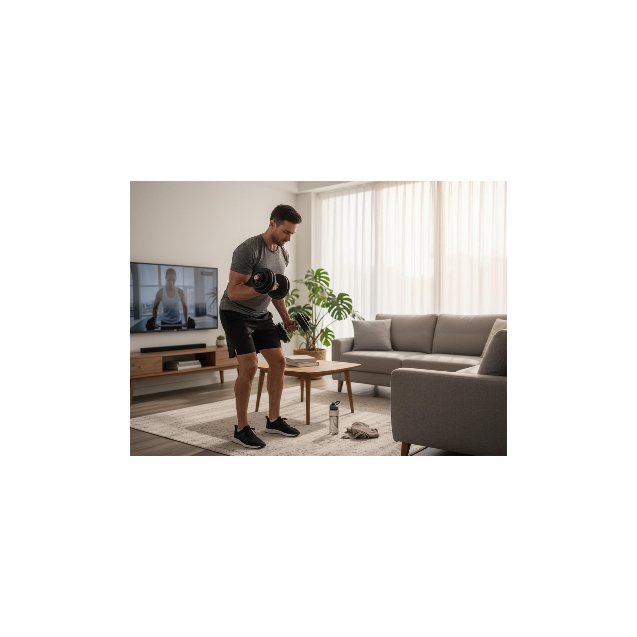 Voir la diapositive 3 : O'Fitness Set barres + haltères 93 kg - fitlife - en acier - tout inclus ( barres, disques, stoppers )