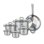 ELO Set de 1 Poêle de cuisson 32 cm et 5 faitouts 12, 14, 16, 20 et 26 cm Elo Profi Citrin
