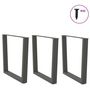 Voir la diapositive 3 : VIDAXL Pieds de table a manger forme de V 3 pcs 90x(72-73,3) cm acier
