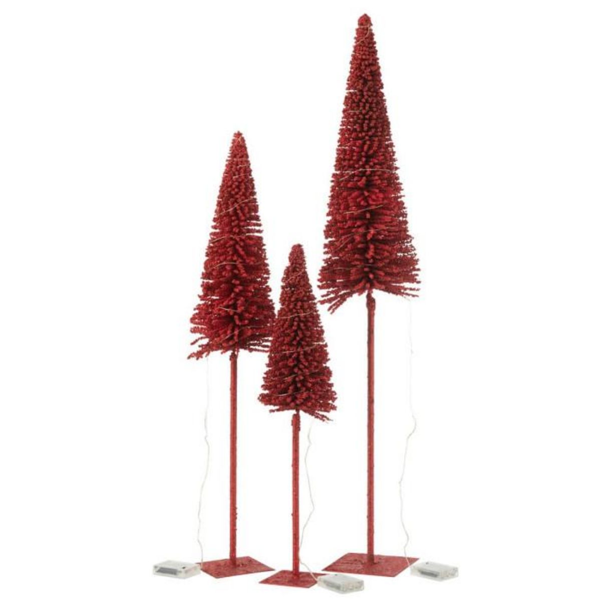 Paris Prix Statuette Déco à LED   Sapin  98cm Rouge