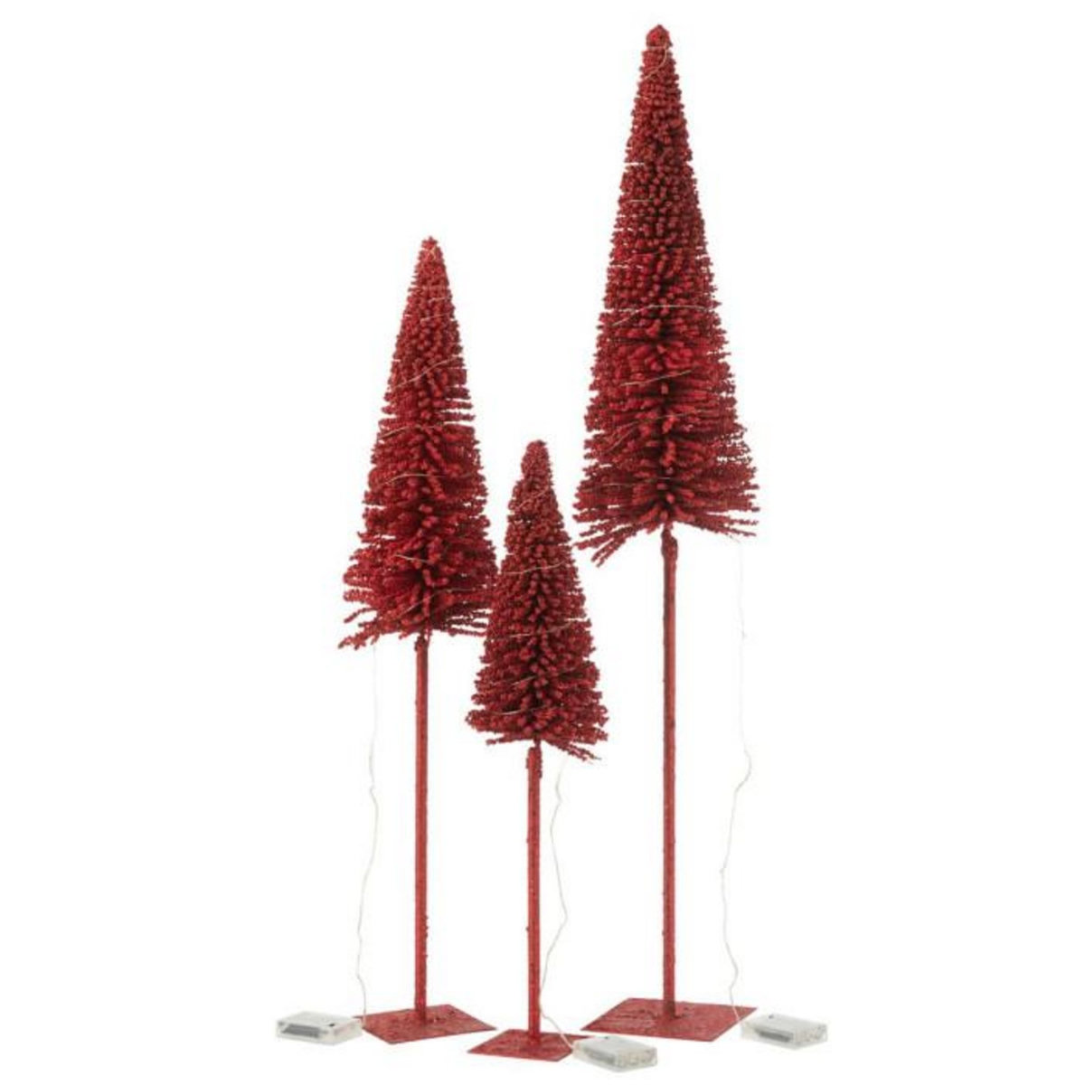 Paris Prix Statuette Déco à LED   Sapin  98cm Rouge
