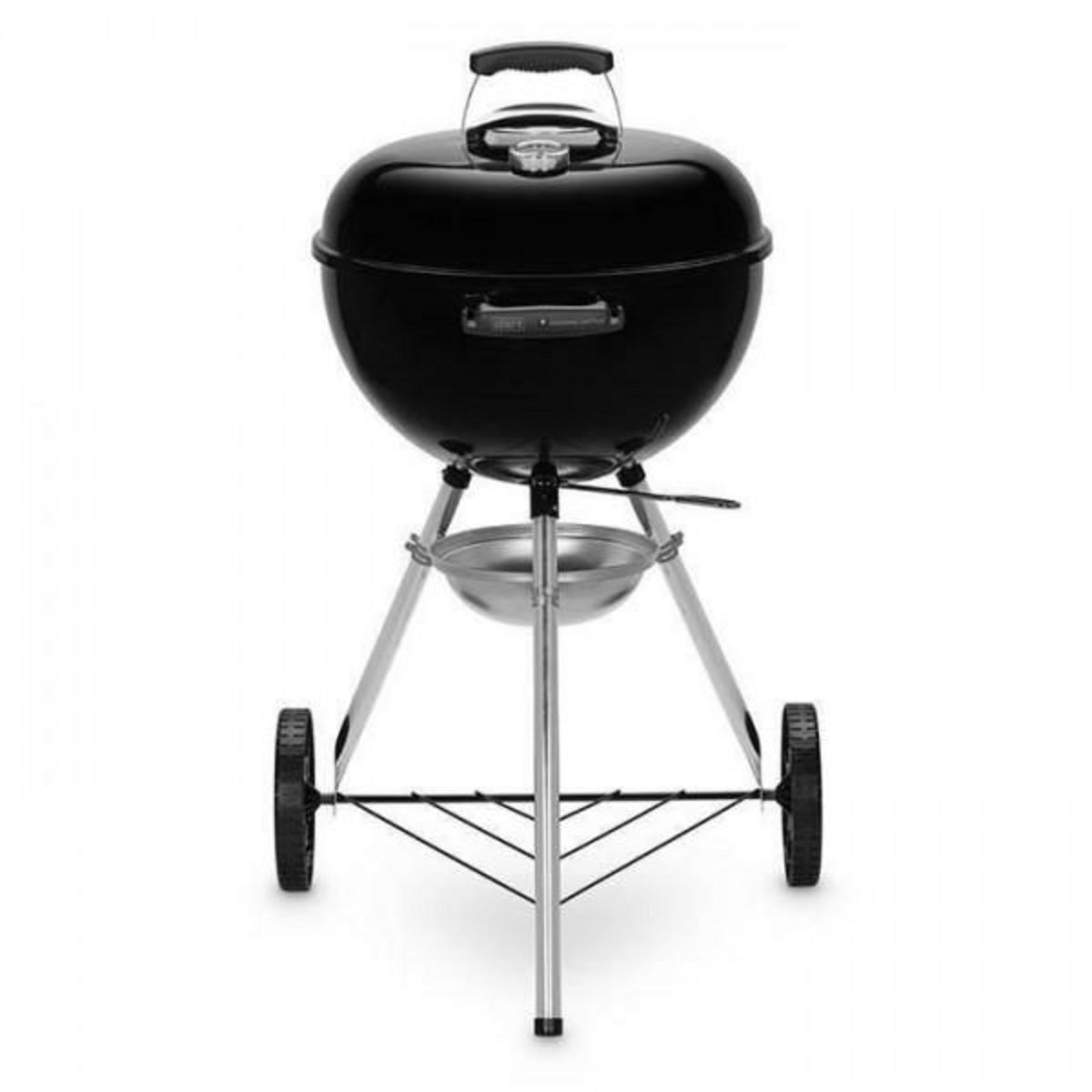 AAAAA Barbecue a charbon WEBER Original Kettle E-4710 - Acier émailé - Diametre 47cm - Thermometre intégré au couvercle - Systeme
