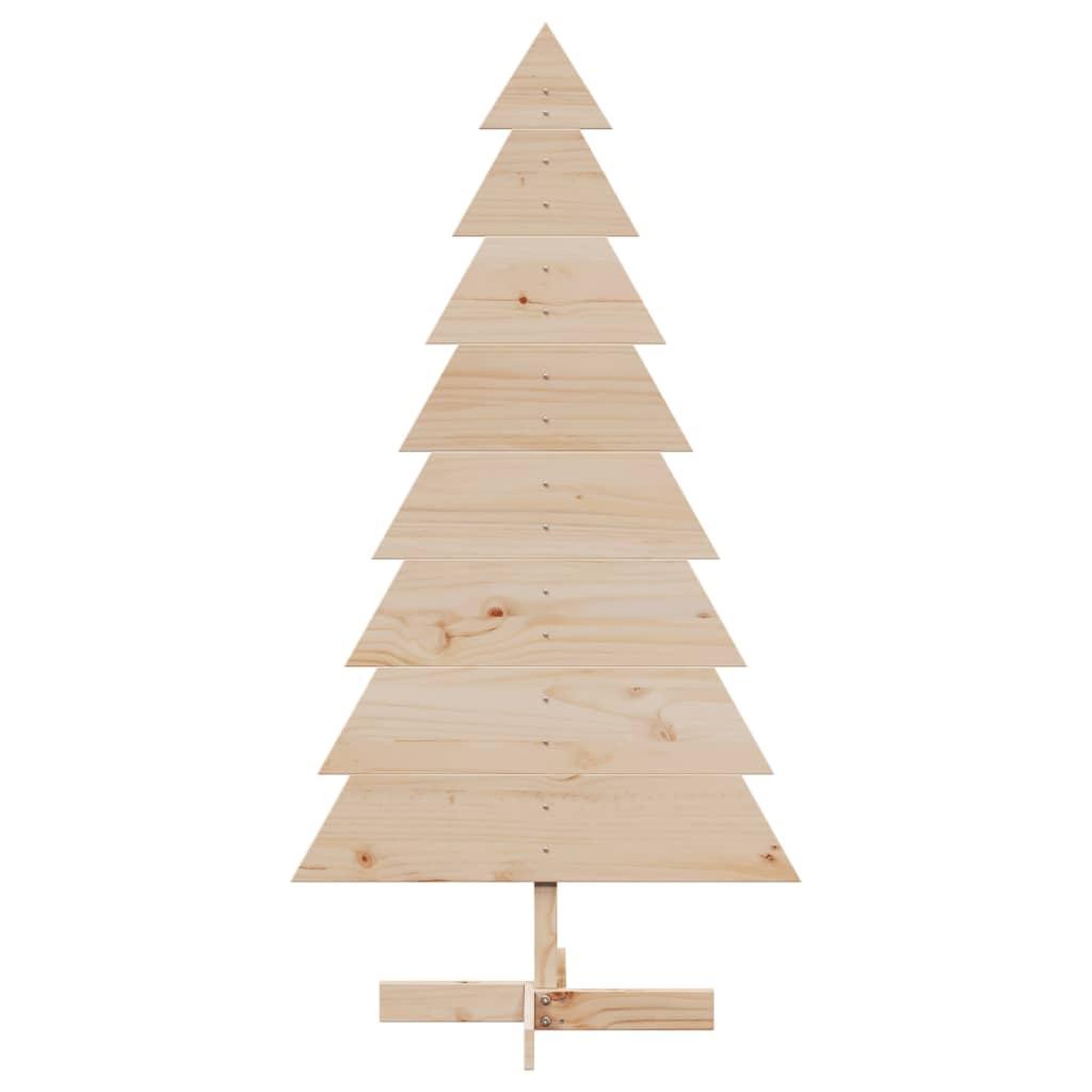 Voir la diapositive 3 : VIDAXL Arbre de Noël en bois pour decoration 150 cm bois massif de pin