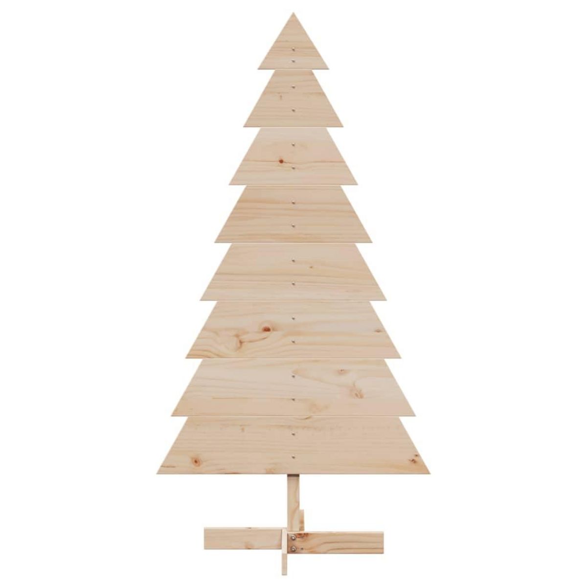 VIDAXL Arbre de Noël en bois pour decoration 150 cm bois massif de pin