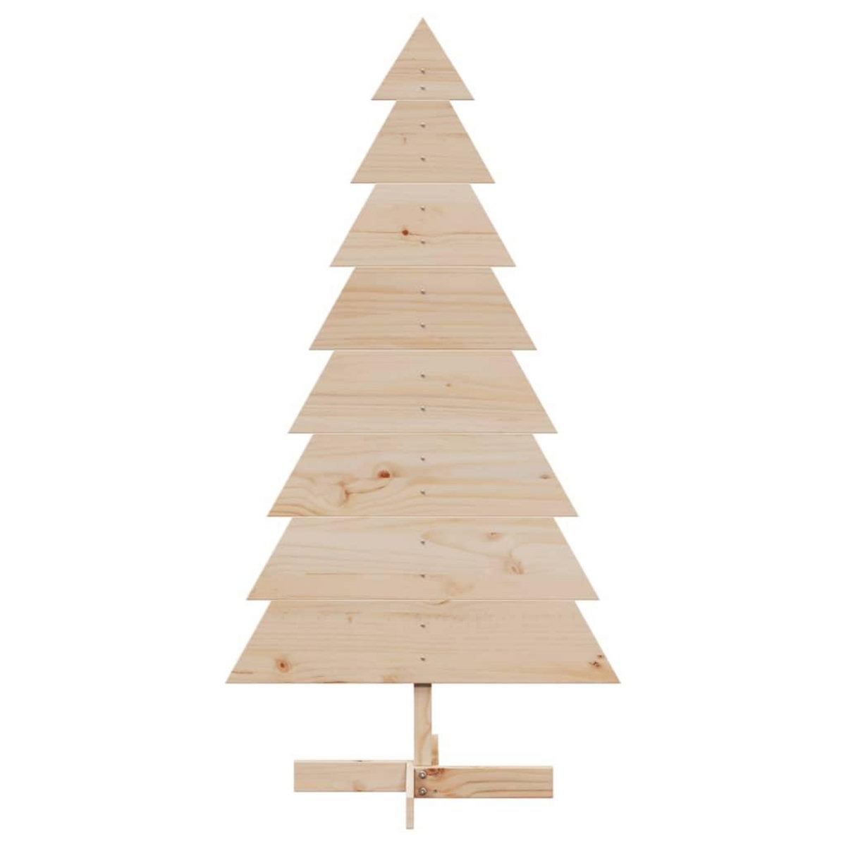 VIDAXL Arbre de Noël en bois pour decoration 150 cm bois massif de pin