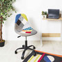Voir la diapositive 6 : Paris Prix Chaise de Bureau  Patchwork  78-91cm Multicolore