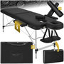 Voir la diapositive 1 : tectake Table de massage portable pliante 2 zones largeur 61 cm et rembourrage de 4 cm noir