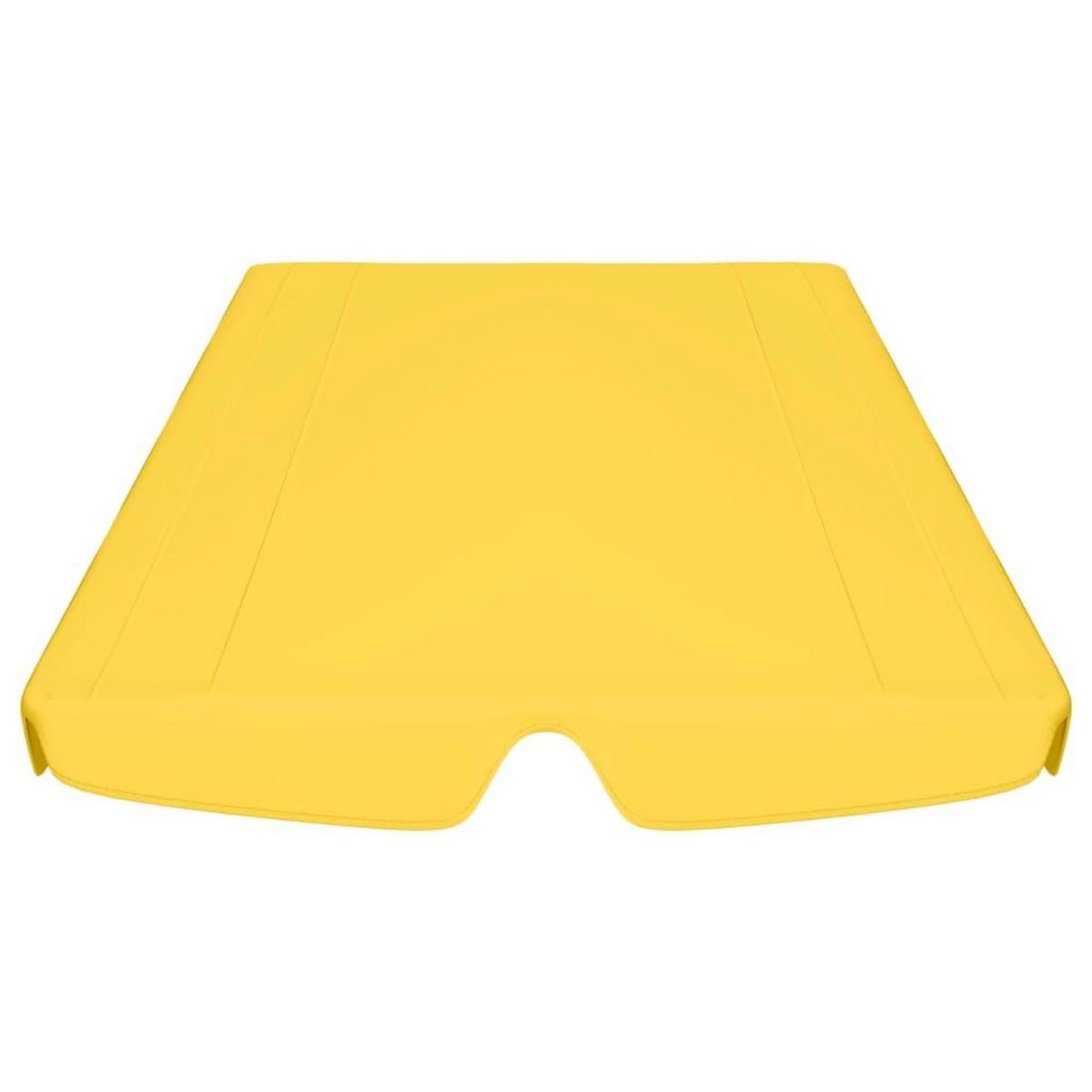 VIDAXL Toit de rechange balançoire jaune 188/168x145/110 cm