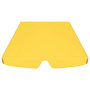 Voir la diapositive 4 : VIDAXL Toit de rechange balançoire jaune 188/168x145/110 cm