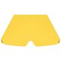Voir la diapositive 4 : VIDAXL Toit de rechange balançoire jaune 188/168x145/110 cm