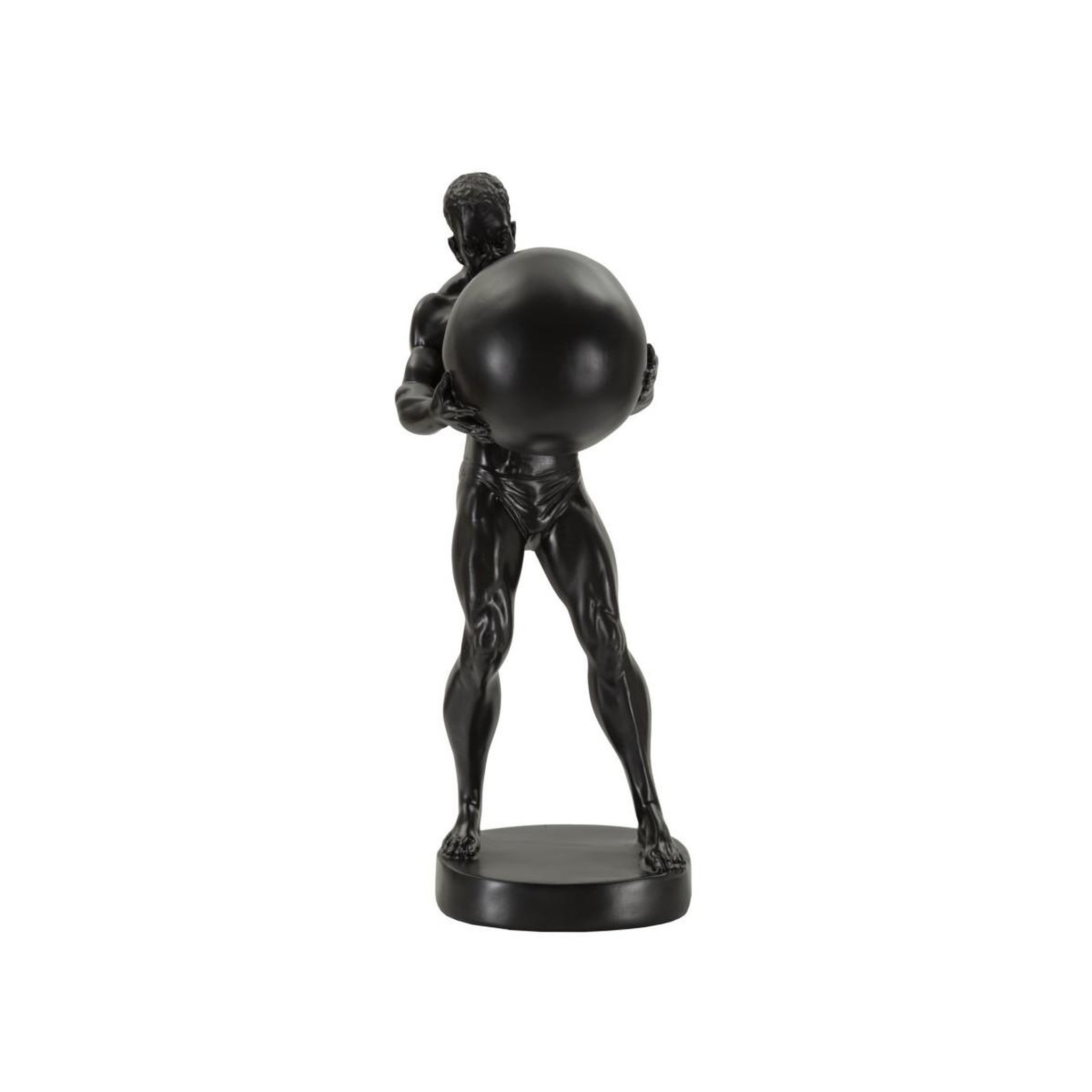 Paris Prix Statuette homme athlétique  atlas  43cm noir