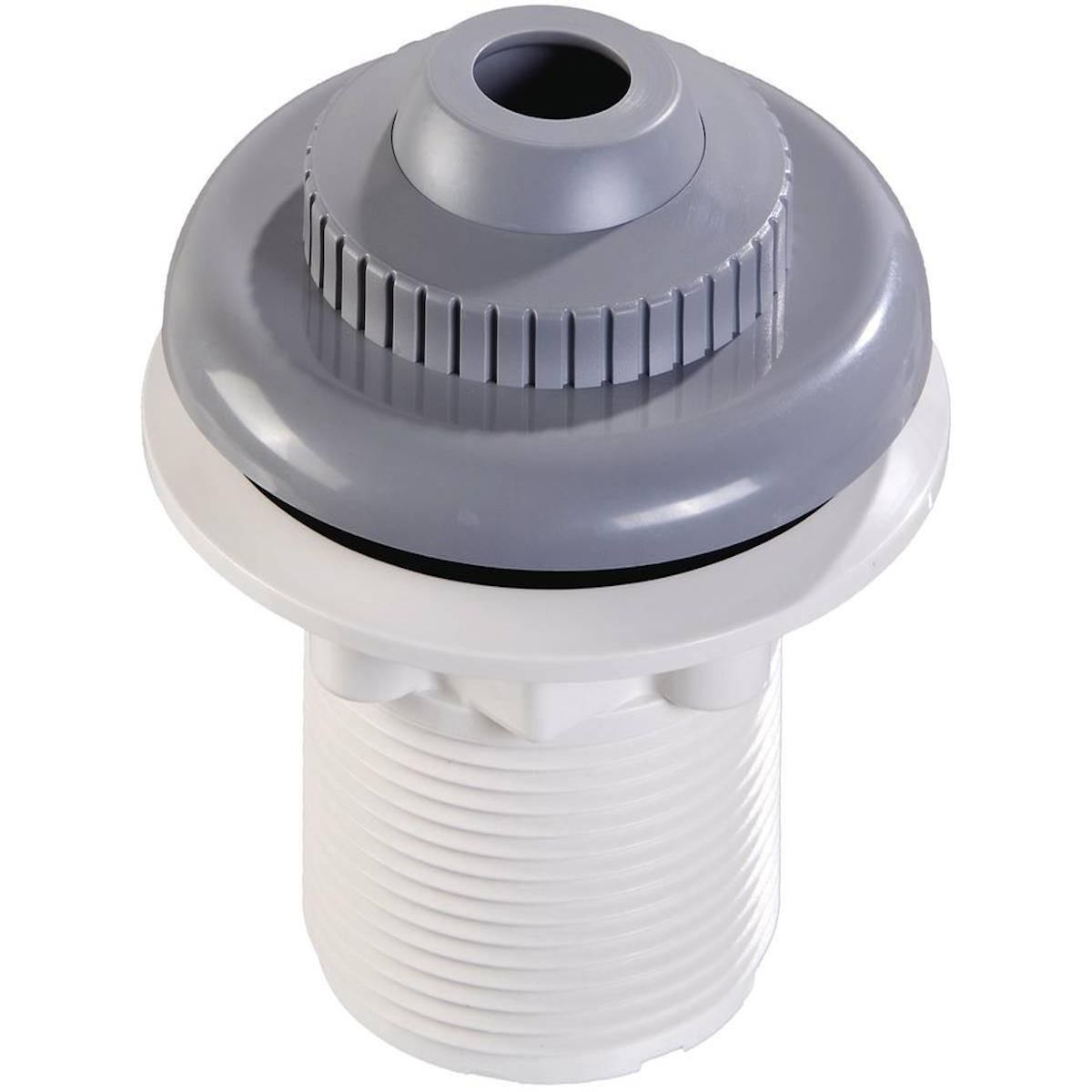 Habitat et Jardin Bouche de refoulement à visser pour piscine liner  Parker  - Gris anthracite
