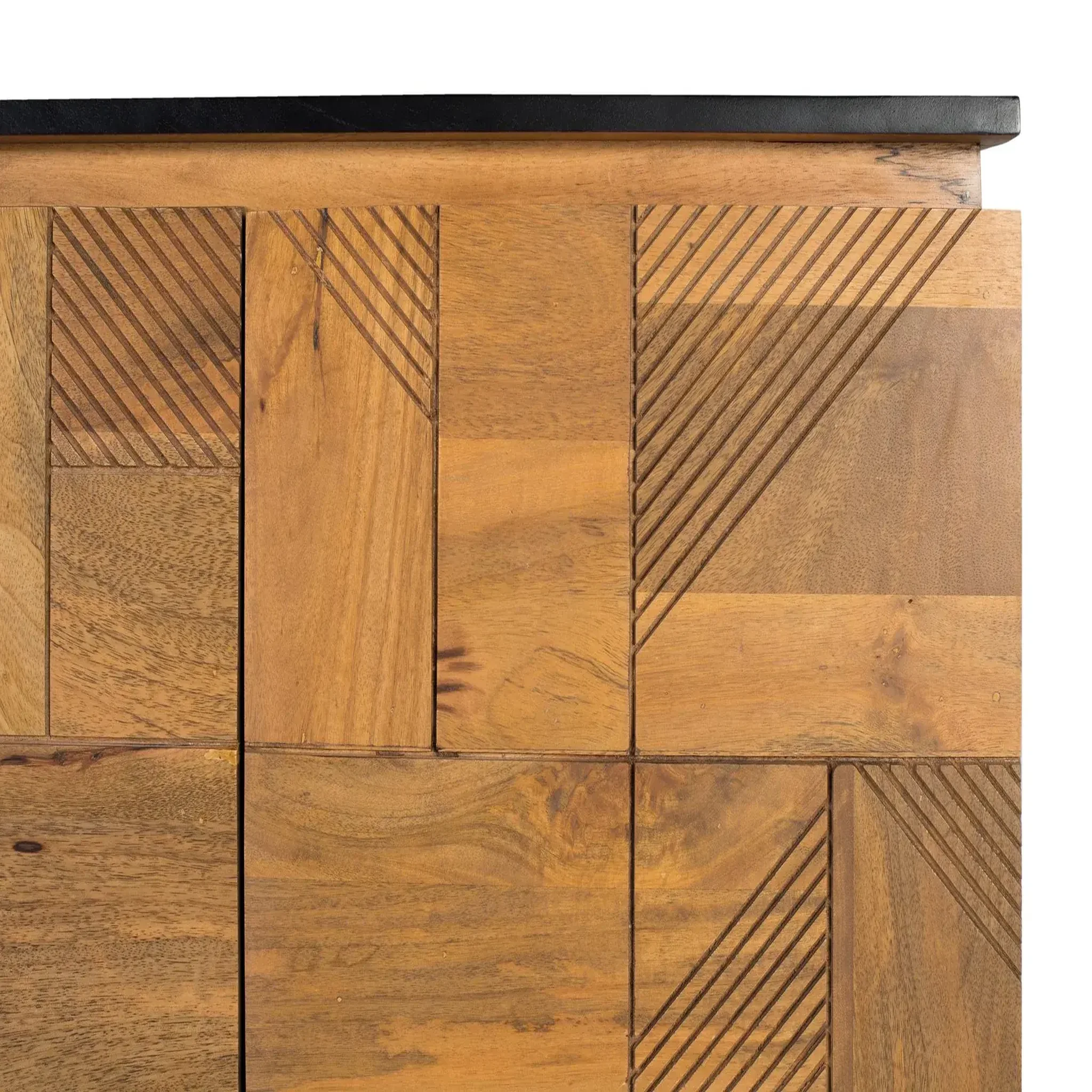 Voir la diapositive 3 : GINER Y COLOMER SL Buffet en bois de manguier 170cm style rétro moderne