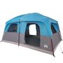 Voir la diapositive 5 : VIDAXL Tente de cabine familiale 10 personnes bleu impermeable