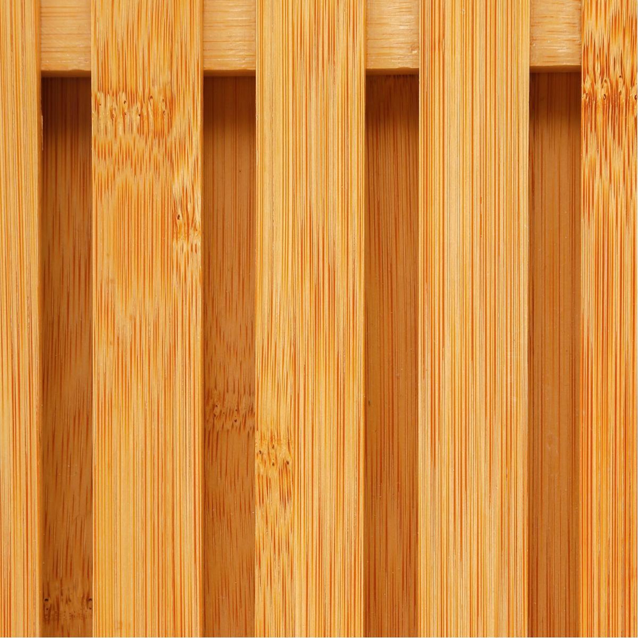 Voir la diapositive 4 : FIVE Planche à pain bambou  tranche  34cm beige