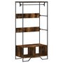 Voir la diapositive 2 : VIDAXL Armoire chêne fumé 90x50x180 cm bois d ingénierie