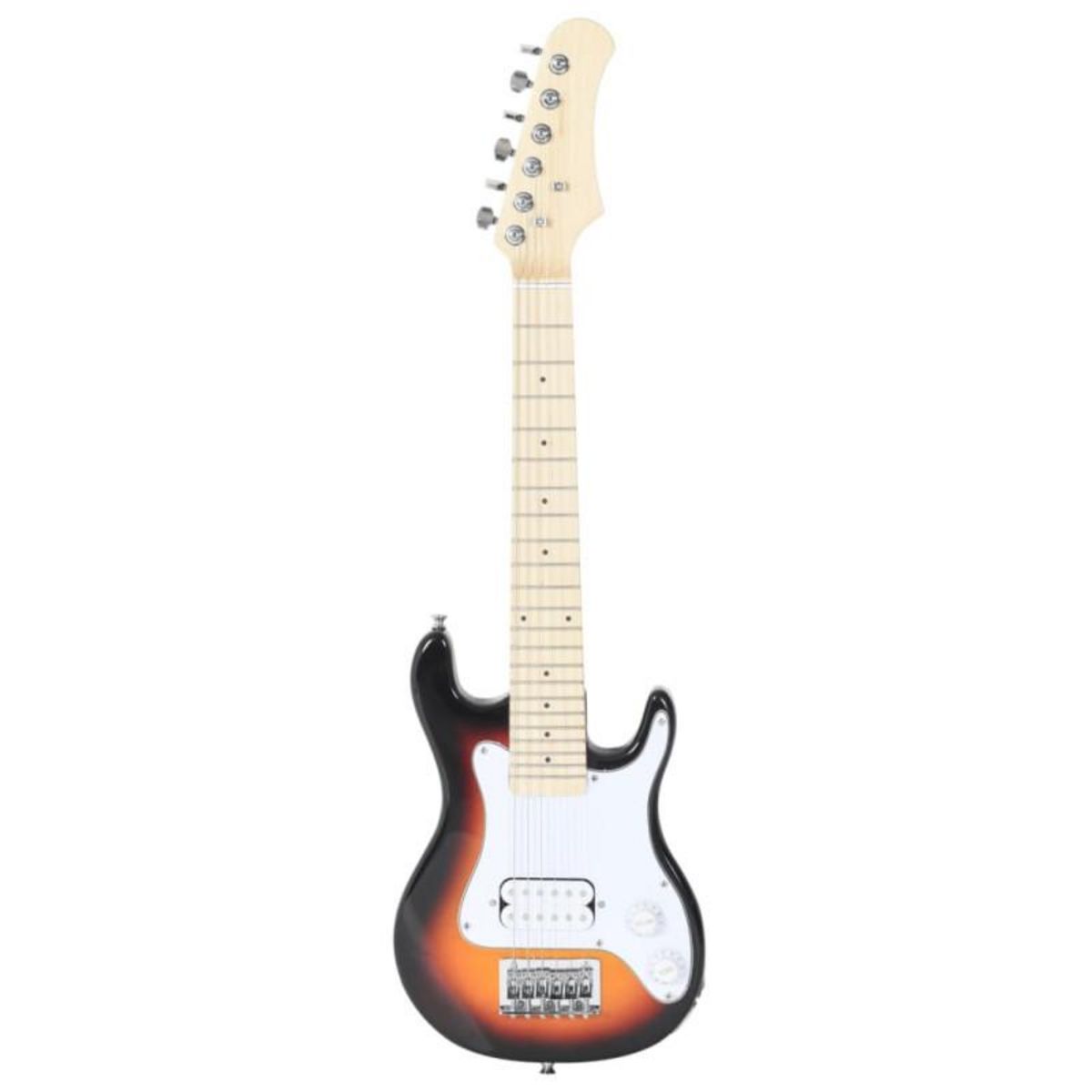 VIDAXL Guitare électrique pour enfants et sac marron et blanc 3 4 30