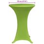 Voir la diapositive 6 : VIDAXL Housses de table extensible 4 pcs 70 cm Vert