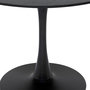 Voir la diapositive 3 : ATMOSPHERA Table à Manger Design  Elias  102cm Noir