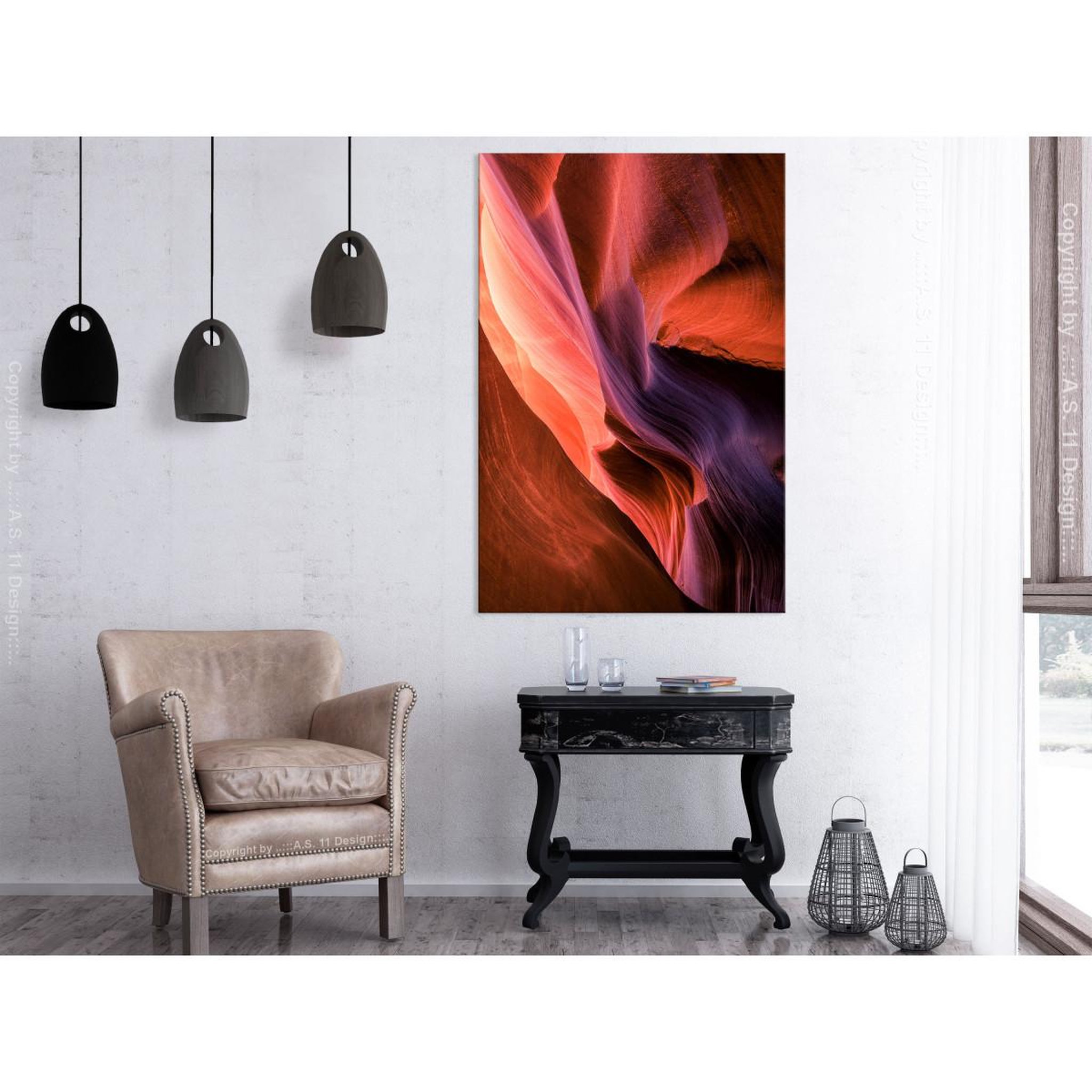 Voir la diapositive 2 : Paris Prix Tableau imprimé  inside the canyon