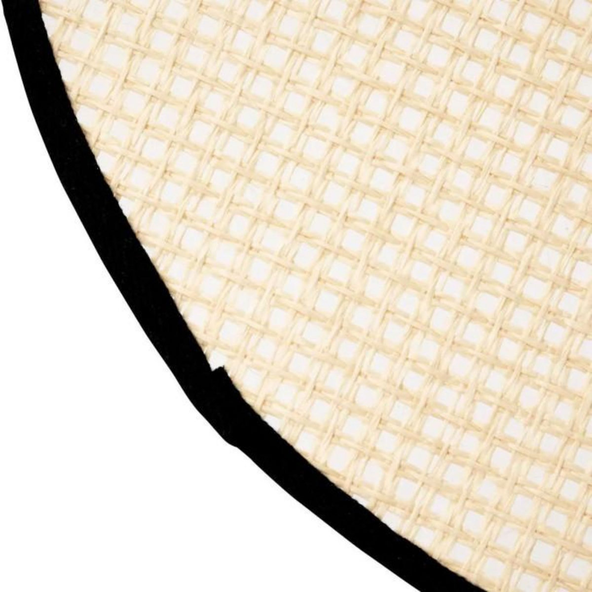 SECRET DE GOURMET Set de Table Rond en Jute  Rivi  38cm Noir