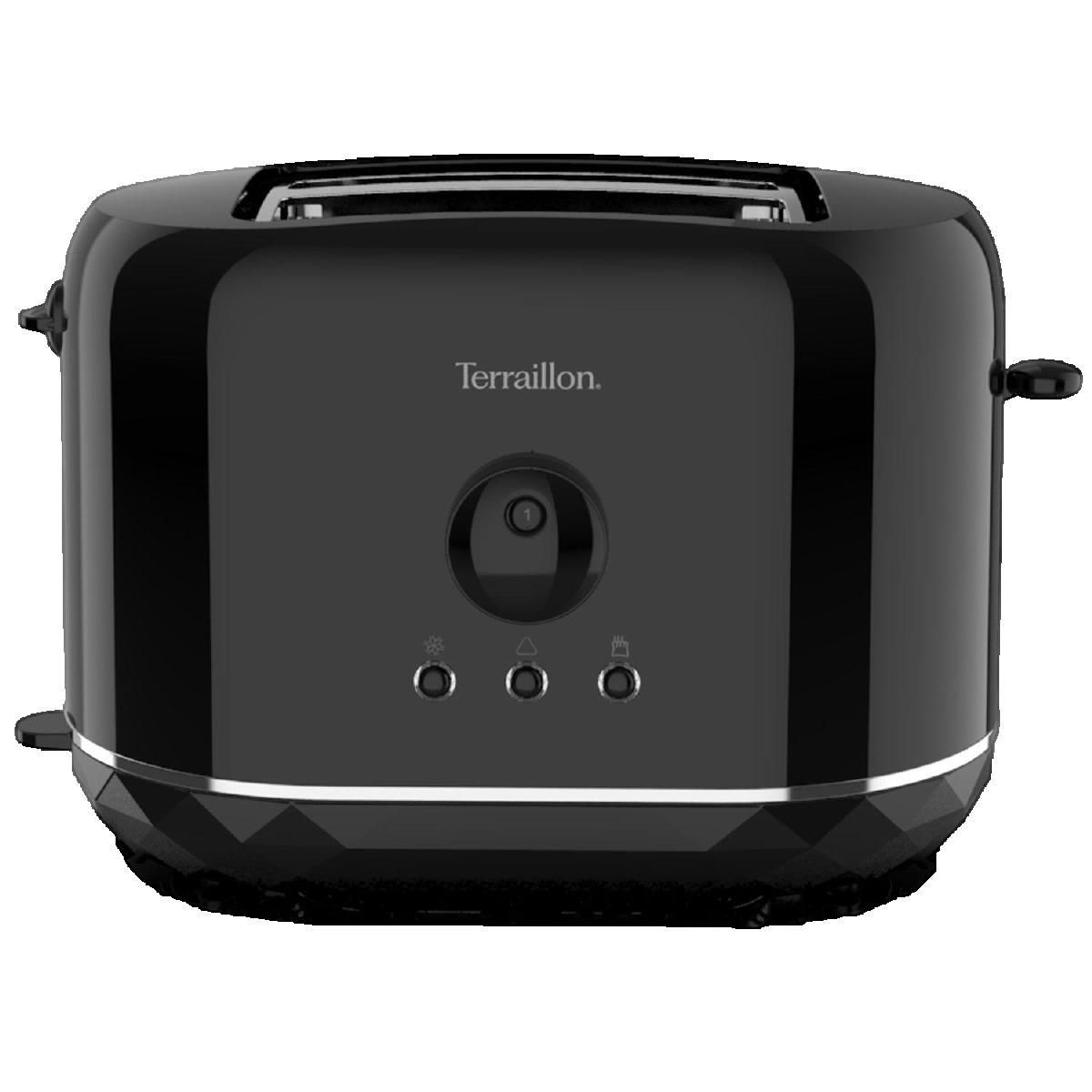 Terraillon Grille pain Terraillon Diamant Noir 2 fentes