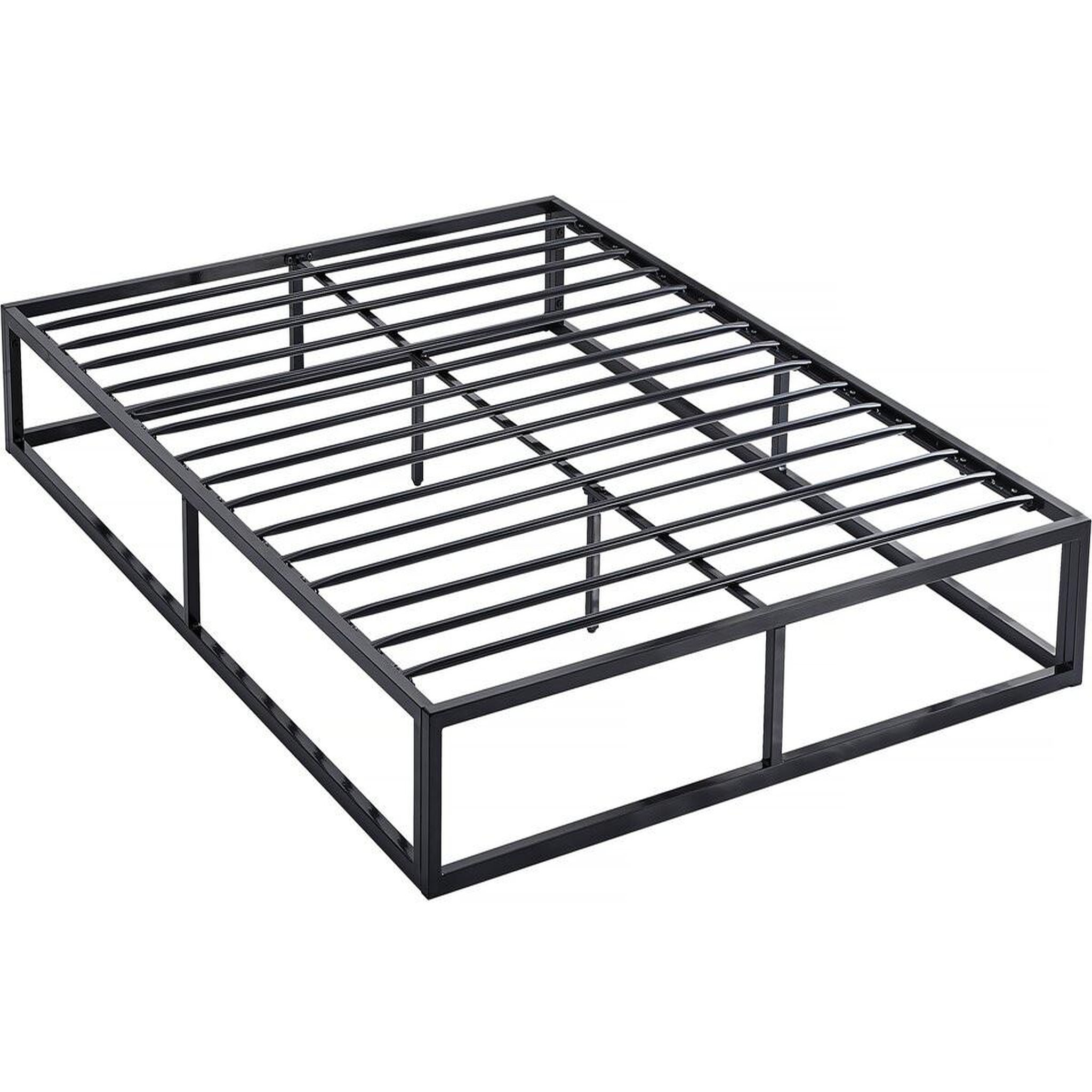 Habitat et Jardin Cadre de lit en métal 140 x 190 - Noir