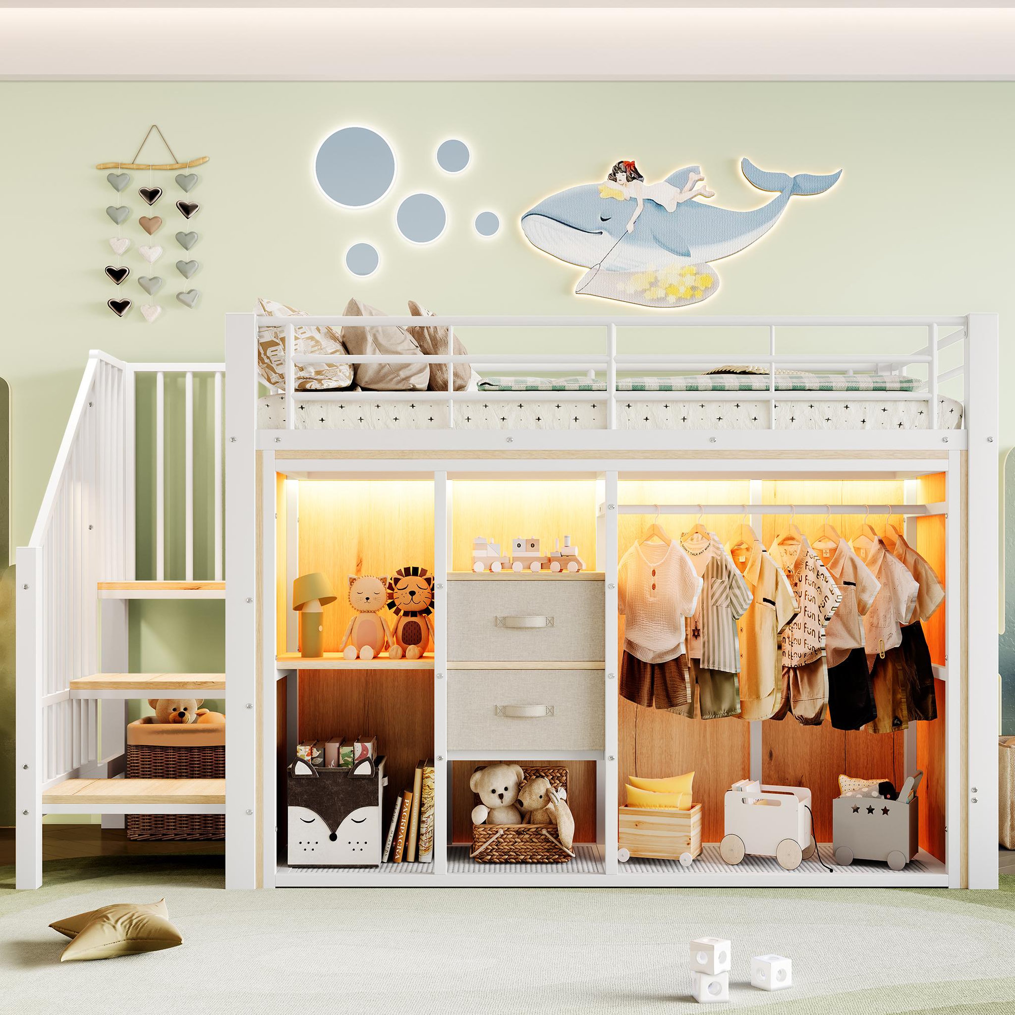 Voir la diapositive 2 : MERAX Lit mezzanine enfant