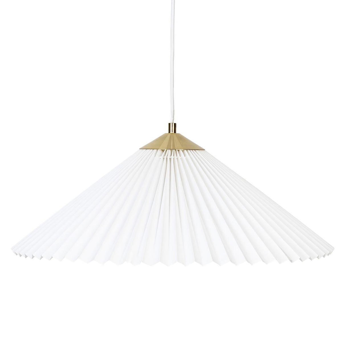 ATMOSPHERA Lampe Suspension en Tissu  Jil  49cm Blanc