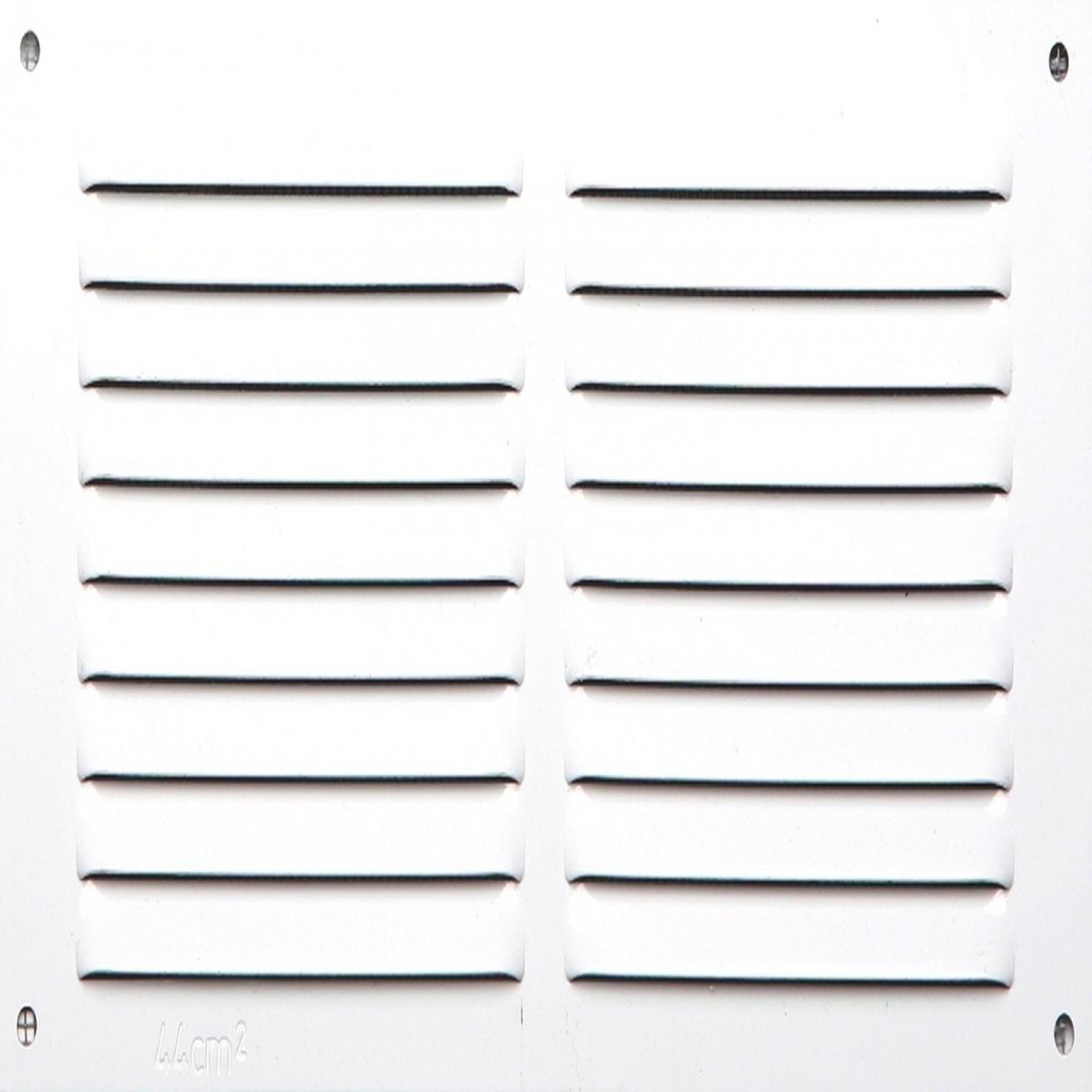 CENTRALE BRICO Grille d'aération aluminium laqué, L.10 x l.20 cm