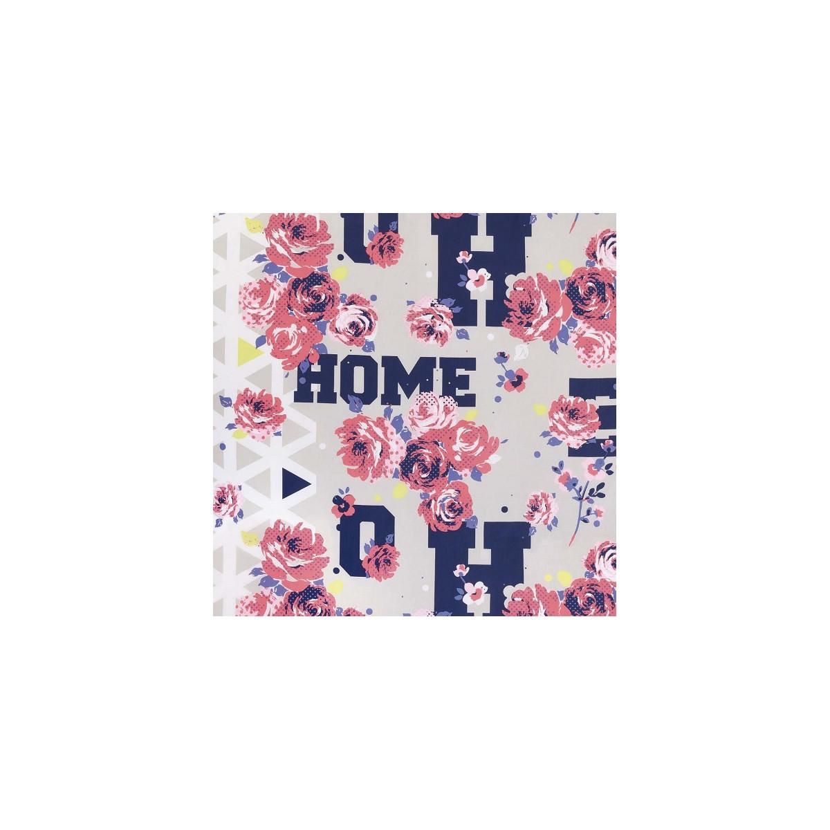 FUTURE HOME Parure housse de couette 260x240cm en coton + 2 taies - Carolane