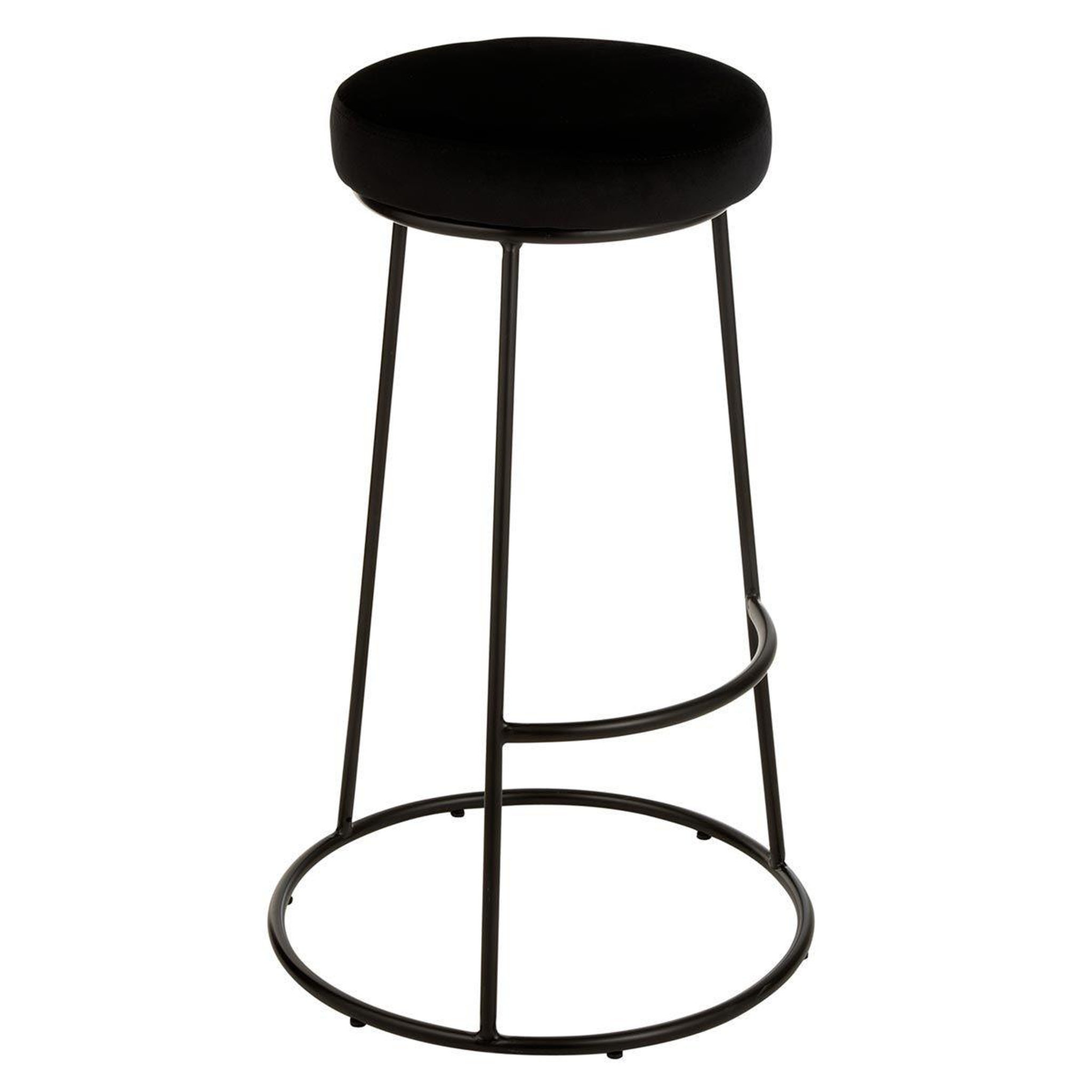 Voir la diapositive 3 : J-LINE Galette de chaise ronde  assise  34cm noir